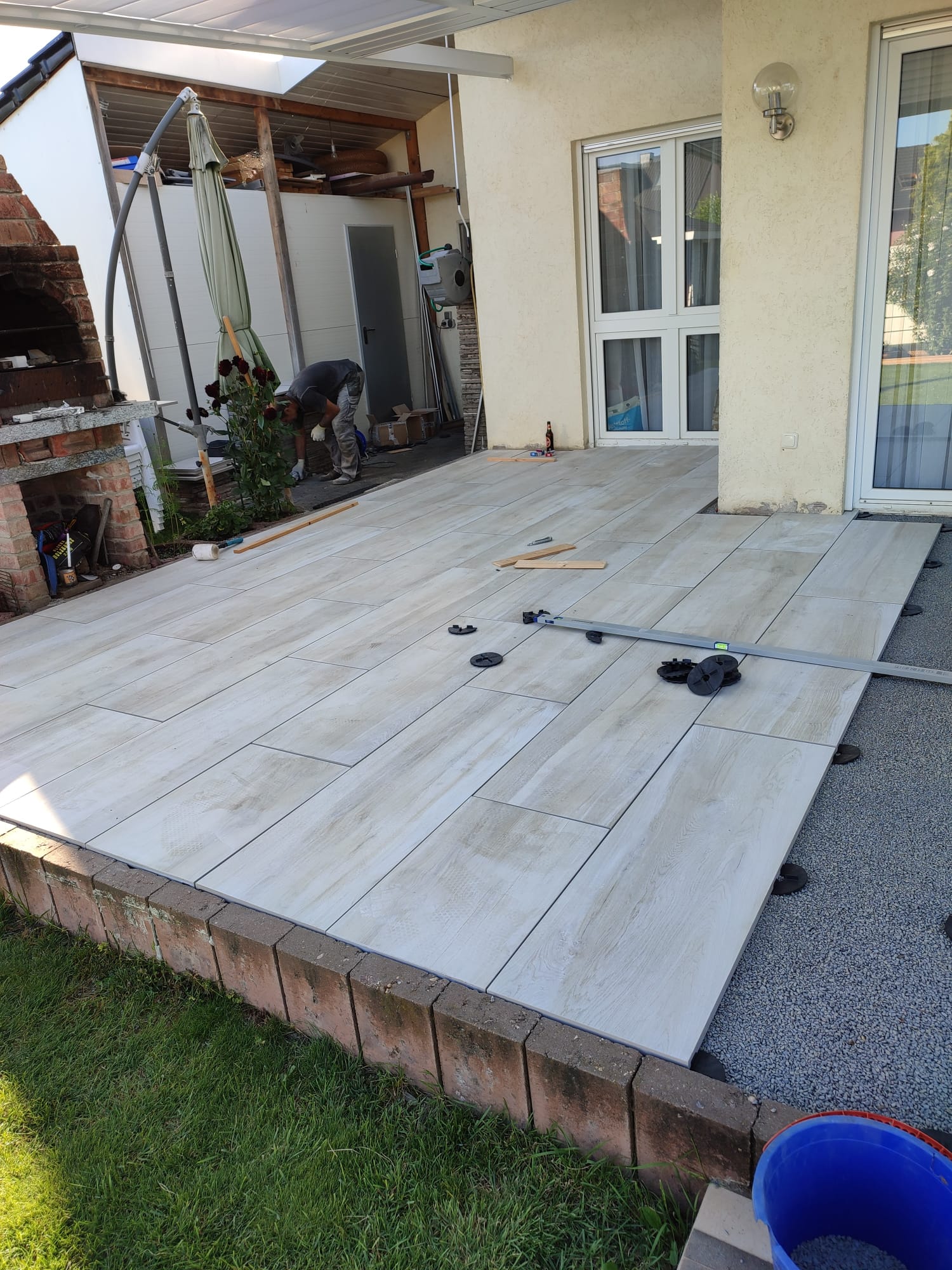 Terrassenarbeiten Stelzlager 1